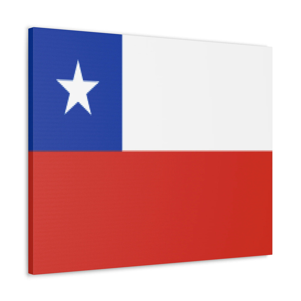 Chile Country Flag Canvas Vibrant Wall Art Unframed Home Decor